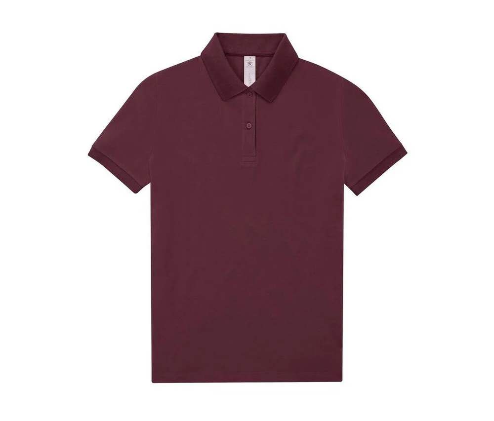 B&C BCW461 Fijne Piqué Polo Dames – Burgundy