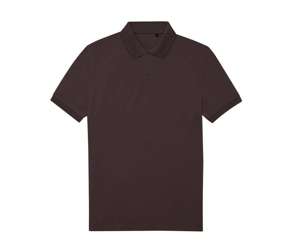 B&C BCU428 65/35 Gerecycled Polyester Polo Heren – Roasted Coffee