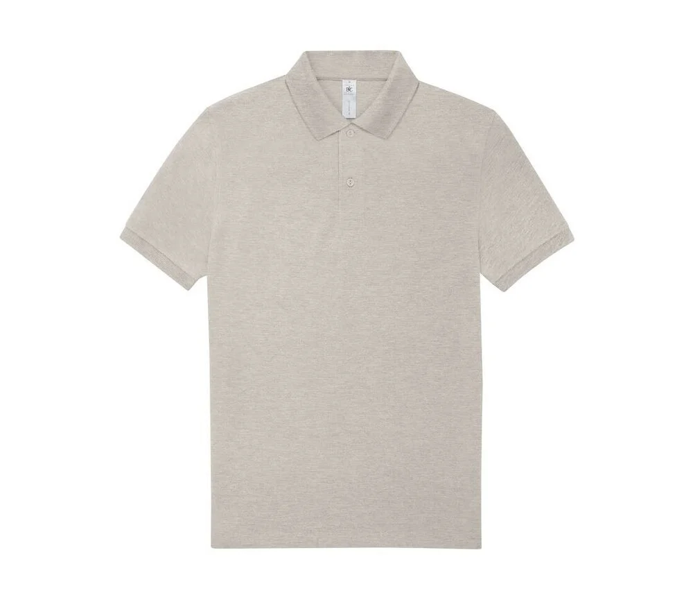 B&C BCU426 210 Polo Heren – Heather Grey Fog