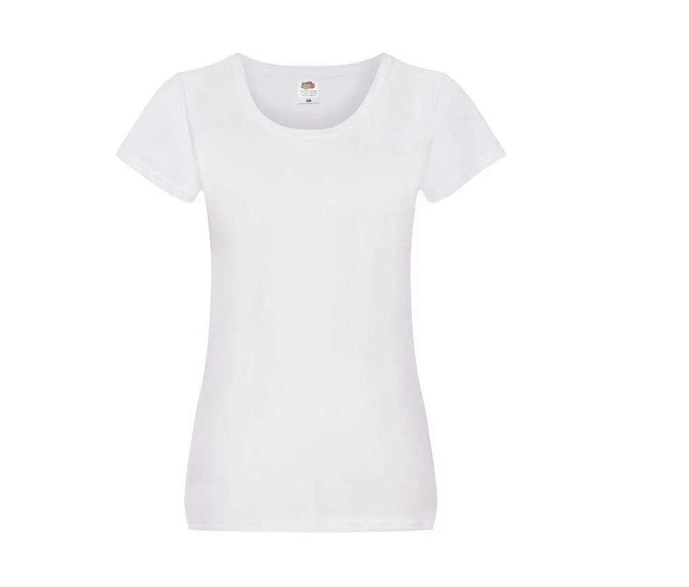 Fruit of the Loom SC1422 T-shirt Dames – White