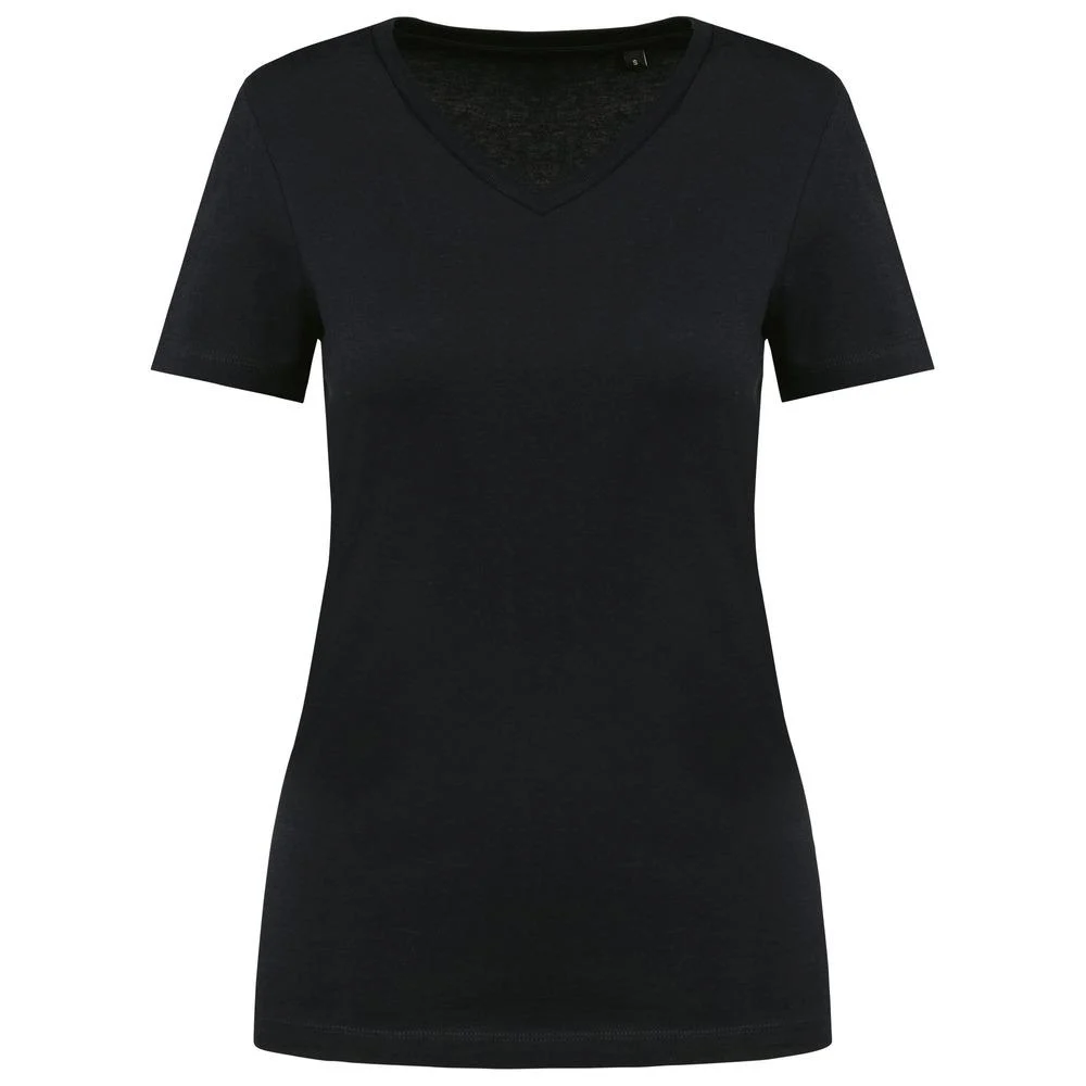 Kariban PK305 T-shirt V-hals Dames – Zwart
