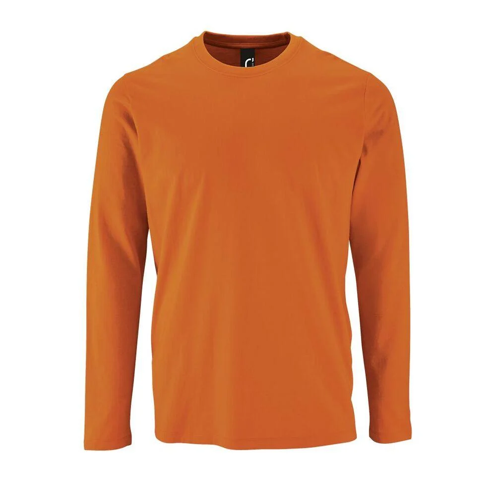 SOL'S 02074 Imperial T-shirt Lange Mouwen Heren – Oranje