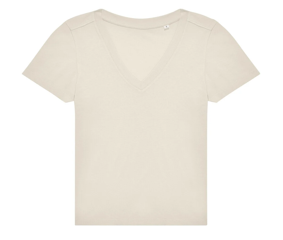 B&C BC01VW V-hals T-shirt Dames – Off White
