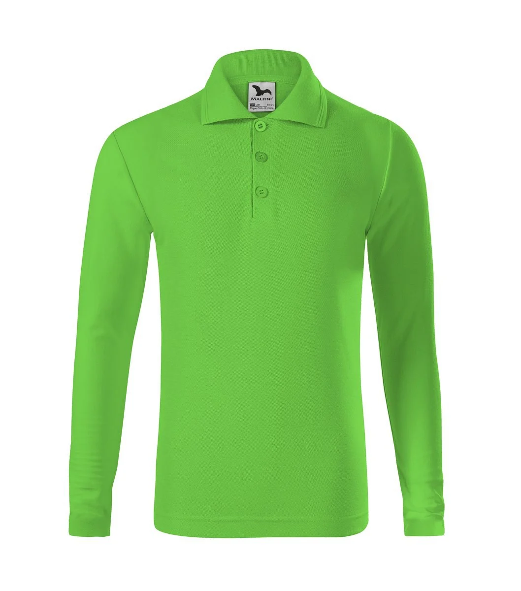 Malfini 241 Polo Lange Mouwen – Appelgroen
