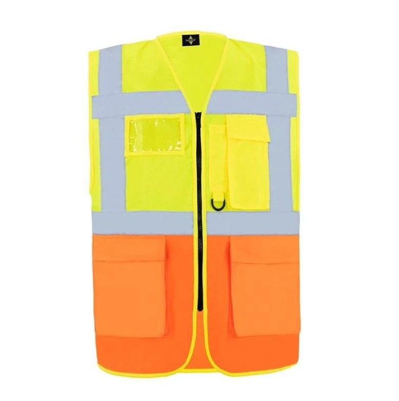 Korntex KX226 Hamburg Veiligheidshesje – Hi Vis Yellow / Hi Vis Orange