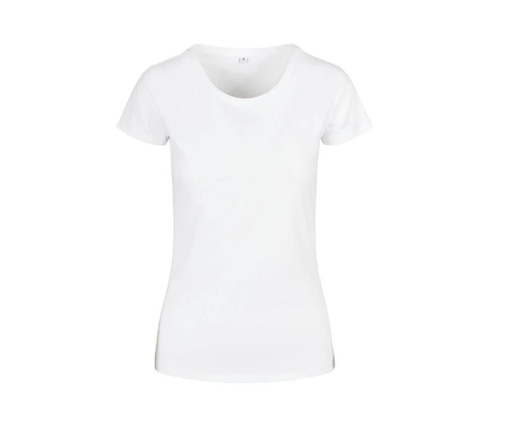 Build Your Brand BYB012 Basic T-shirt Dames – White
