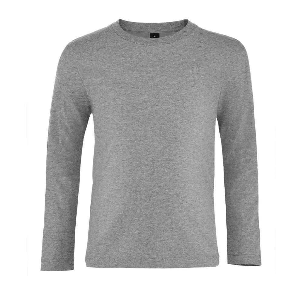 SOL'S 02947 Imperial T-shirt Lange Mouwen Kinderen – Gemengd grijs