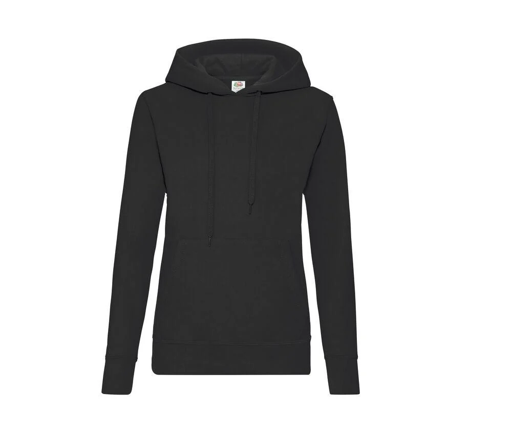 Fruit of the Loom SC269 Dames Hoodie Black