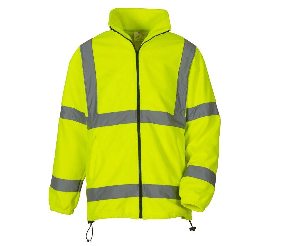 Yoko YKK08 Fleecejas Hoge Zichtbaarheid – Hi Vis Yellow