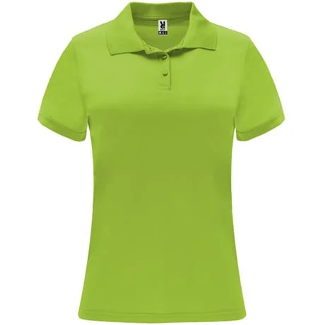 Roly PO0410 Monzha Technische Polo Dames – Lime