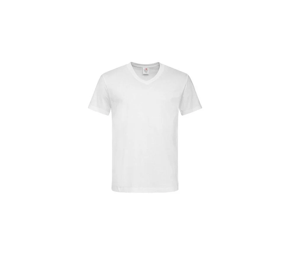 Stedman ST2300 T-shirt V-hals Heren – Wit