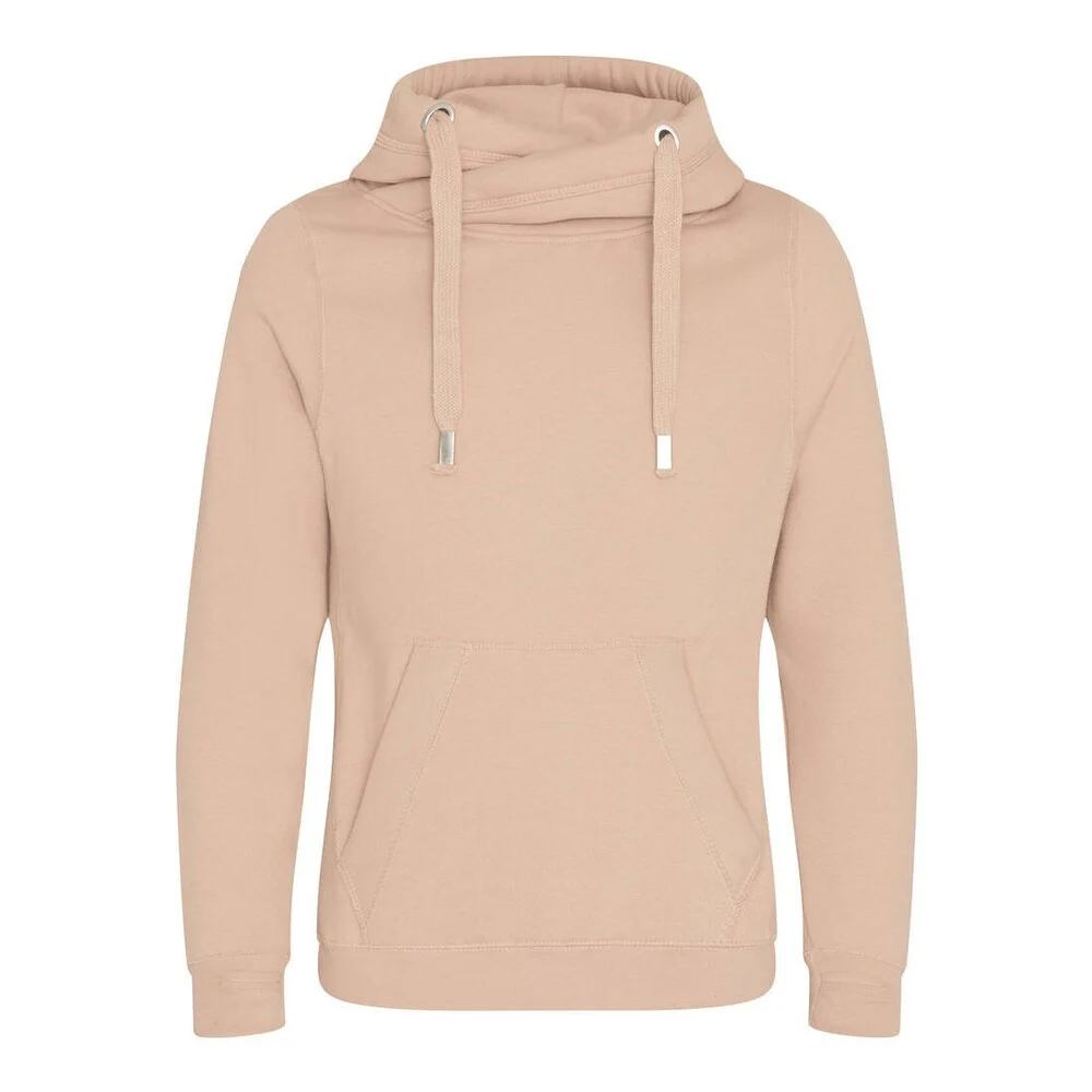 AWDIS JH021 Hoodie met Gekruiste Hals – Nude