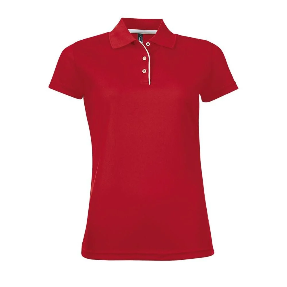 SOL'S 01179 Sportpolo Dames – Rood