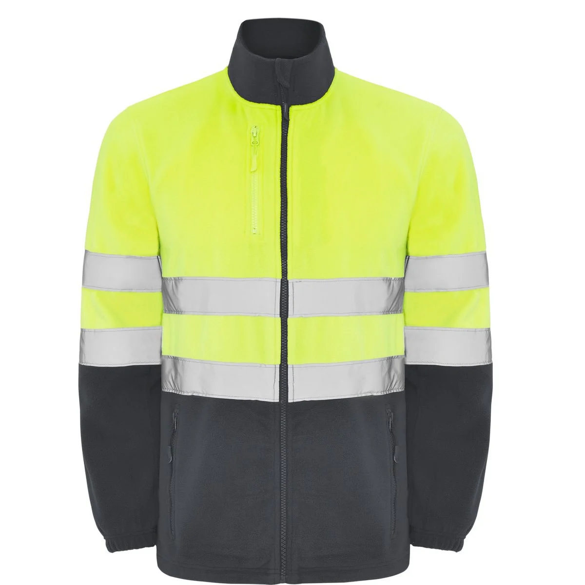 Roly HV9305 Altair Fleecejas Hoge Zichtbaarheid – LOOD/FLUOR GEEL