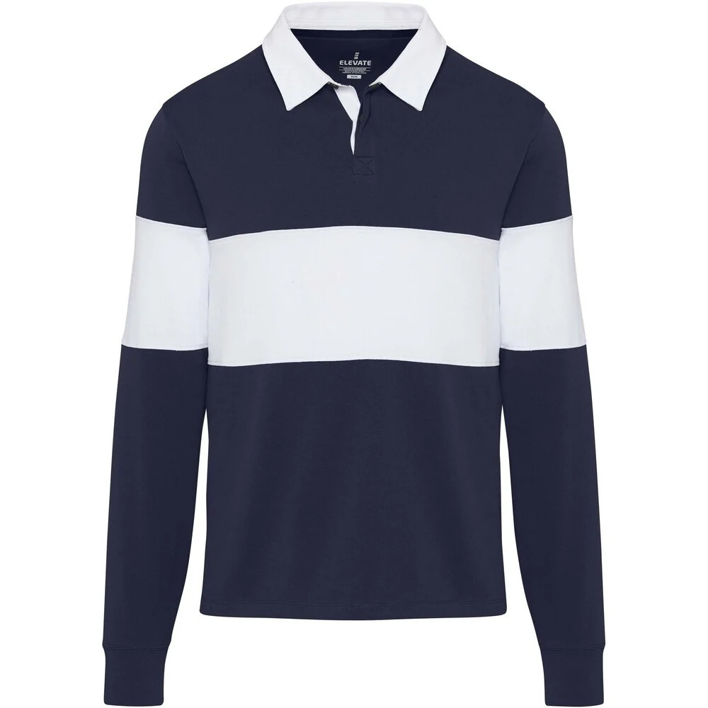 Elevate 38237 Clyde Biologisch Sweater – Marine / Wit