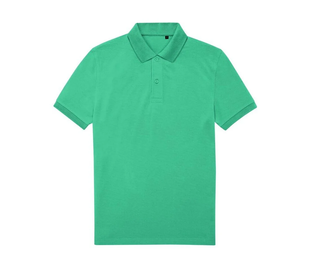 B&C BCU428 65/35 Gerecycled Polyester Polo Heren – Pop Green