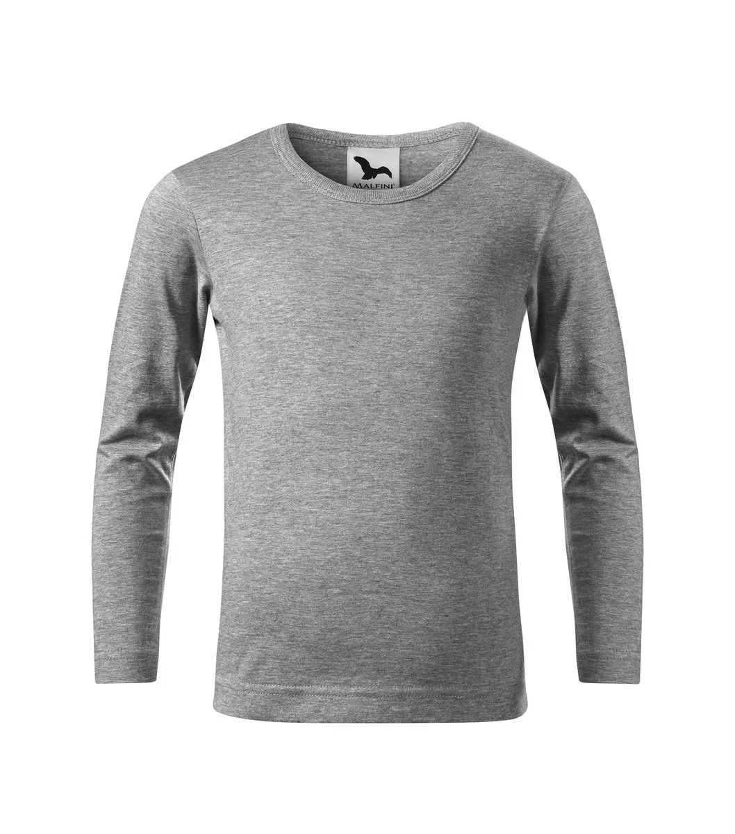 Malfini 121 T-shirt Lange Mouwen Kinderen – Donkerblauw grijs