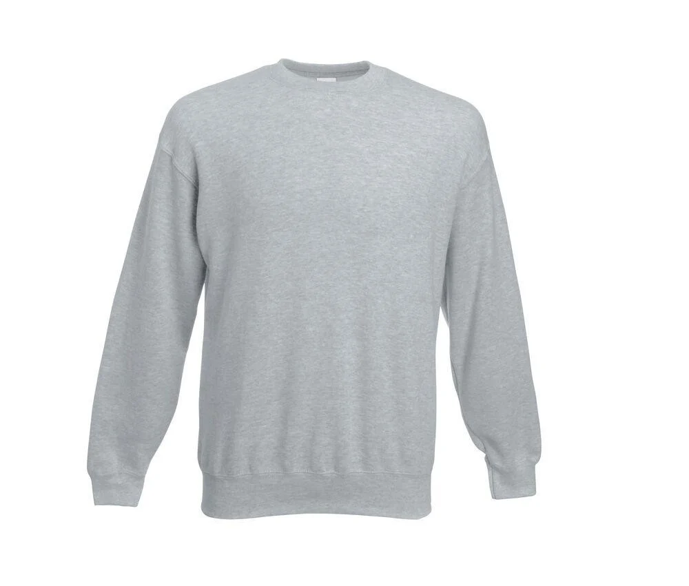 Fruit of the Loom SC250 Set In Sweater – Heather Grey