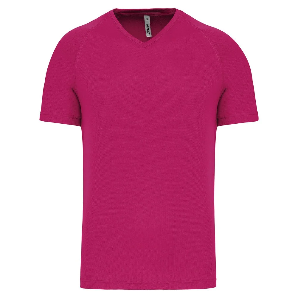 Proact PA476 Sport T-shirt V-hals Heren – Fuchsia