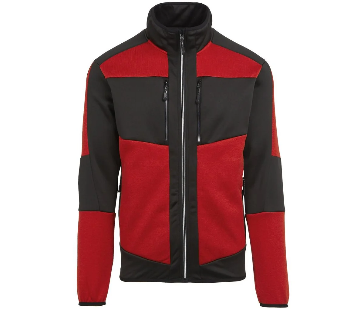 Regatta RGF720 Fleecejas Gebreid Effect – Classic Red / Black