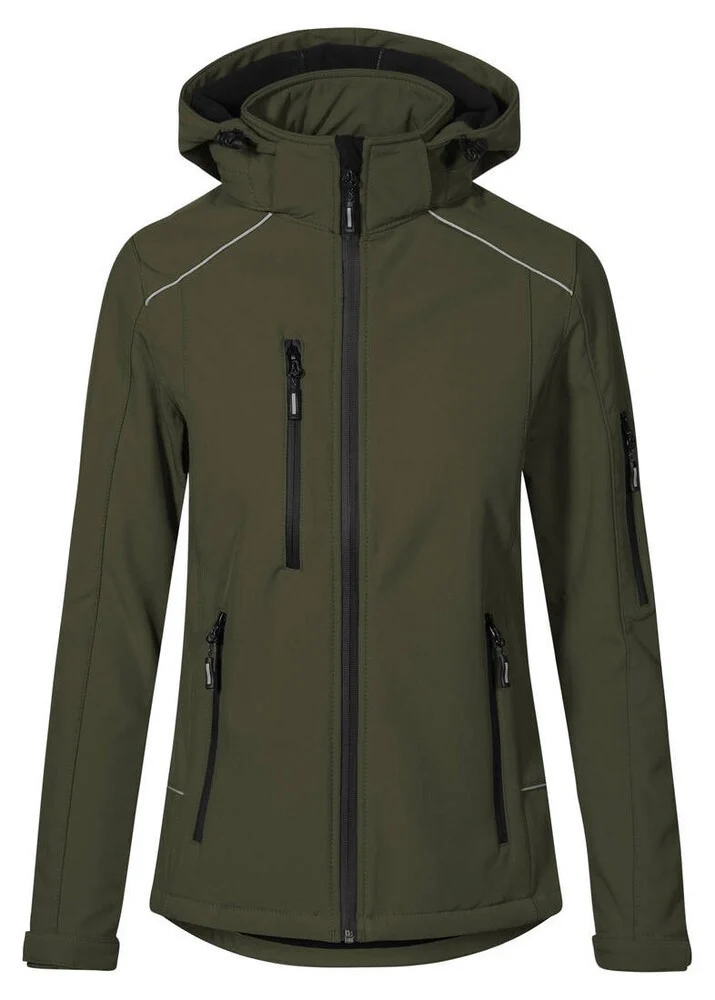 Promodoro PM7865 Softshell Jas Dames – Khaki