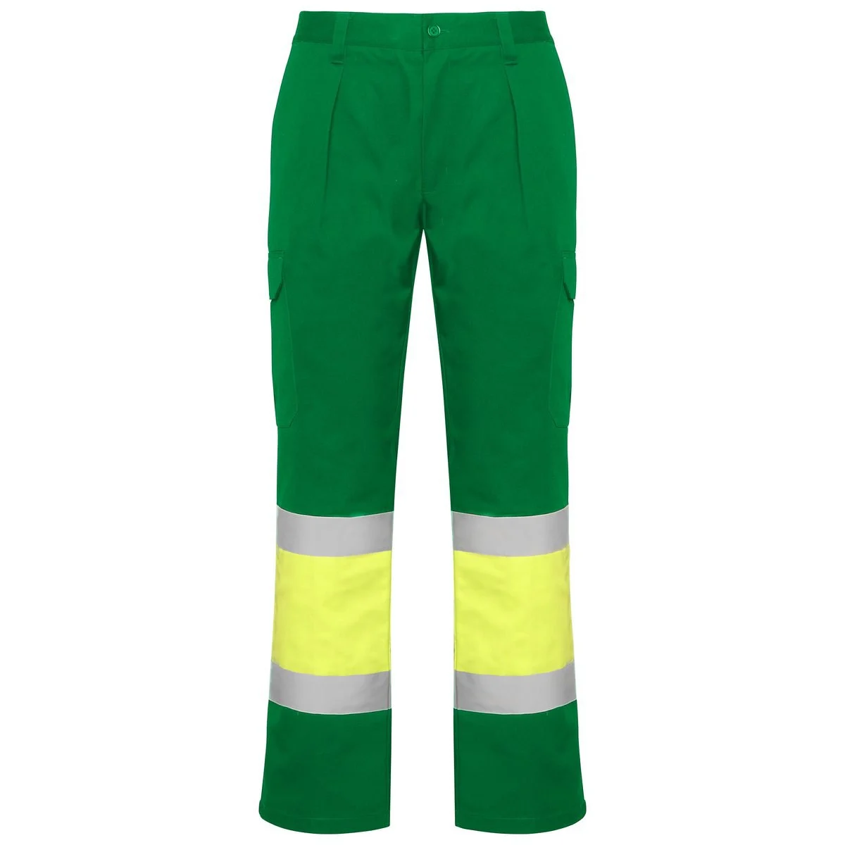 Roly HV9301 Soan Winterwerkbroek Hoge Zichtbaarheid – VERDE JARDÍN/AMARILLO FLÚOR