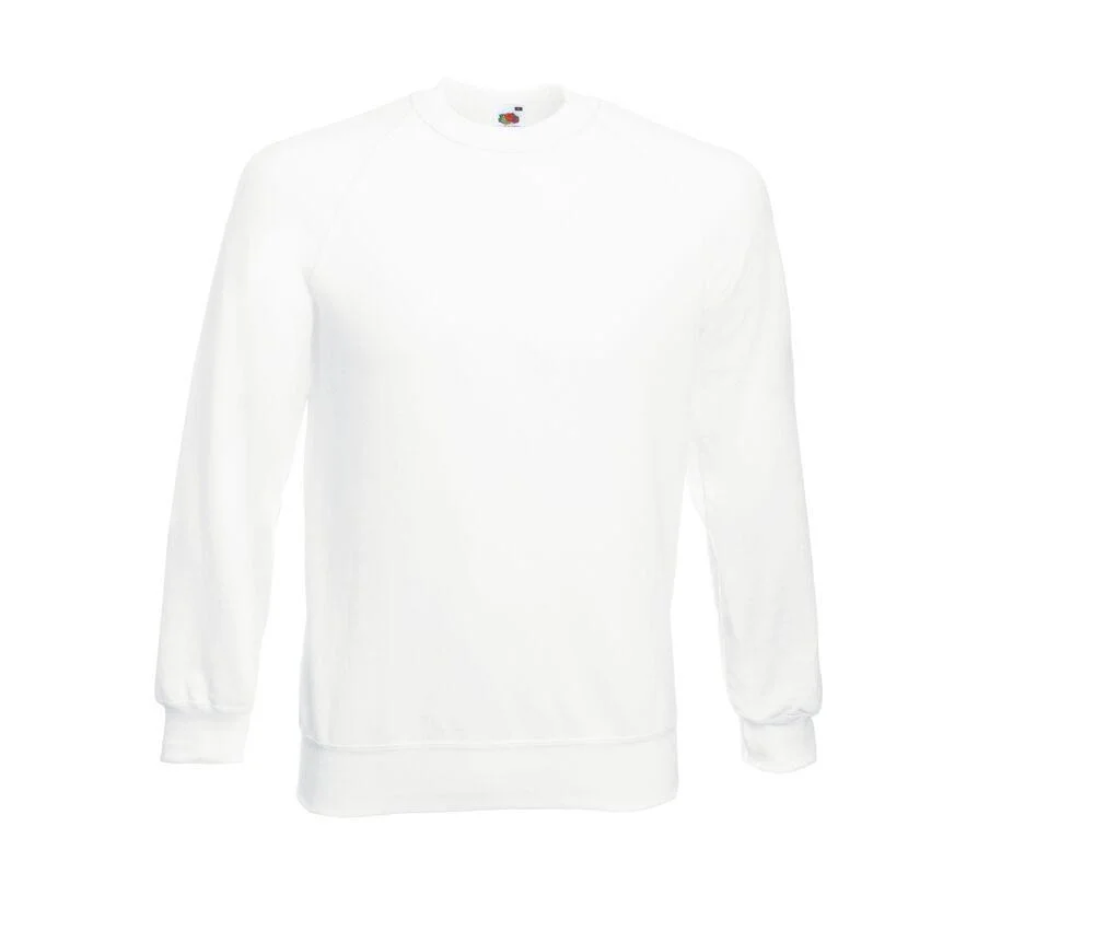 Fruit of the Loom SC260 Raglan Sweater – White