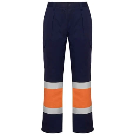 Roly HV9301 Soan Winterwerkbroek Hoge Zichtbaarheid – NAVY BLAUW/FLUOR ORANJE