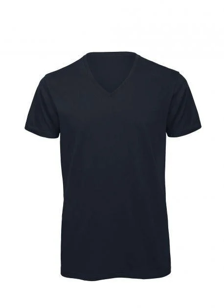 B&C BC044 TM044 V-hals T-shirt Heren – Navy
