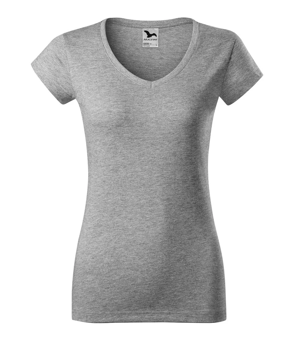 Malfini 162 T-shirt V-hals Dames – Donkerblauw grijs