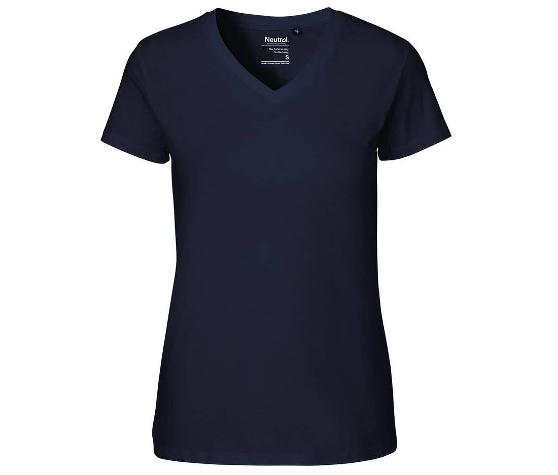Neutral O81005 V-hals T-shirt Dames – Navy