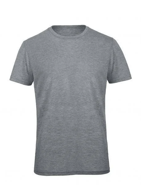 B&C BC055 TM055 Tri-Blend T-shirt Heren – Heather Light Grey