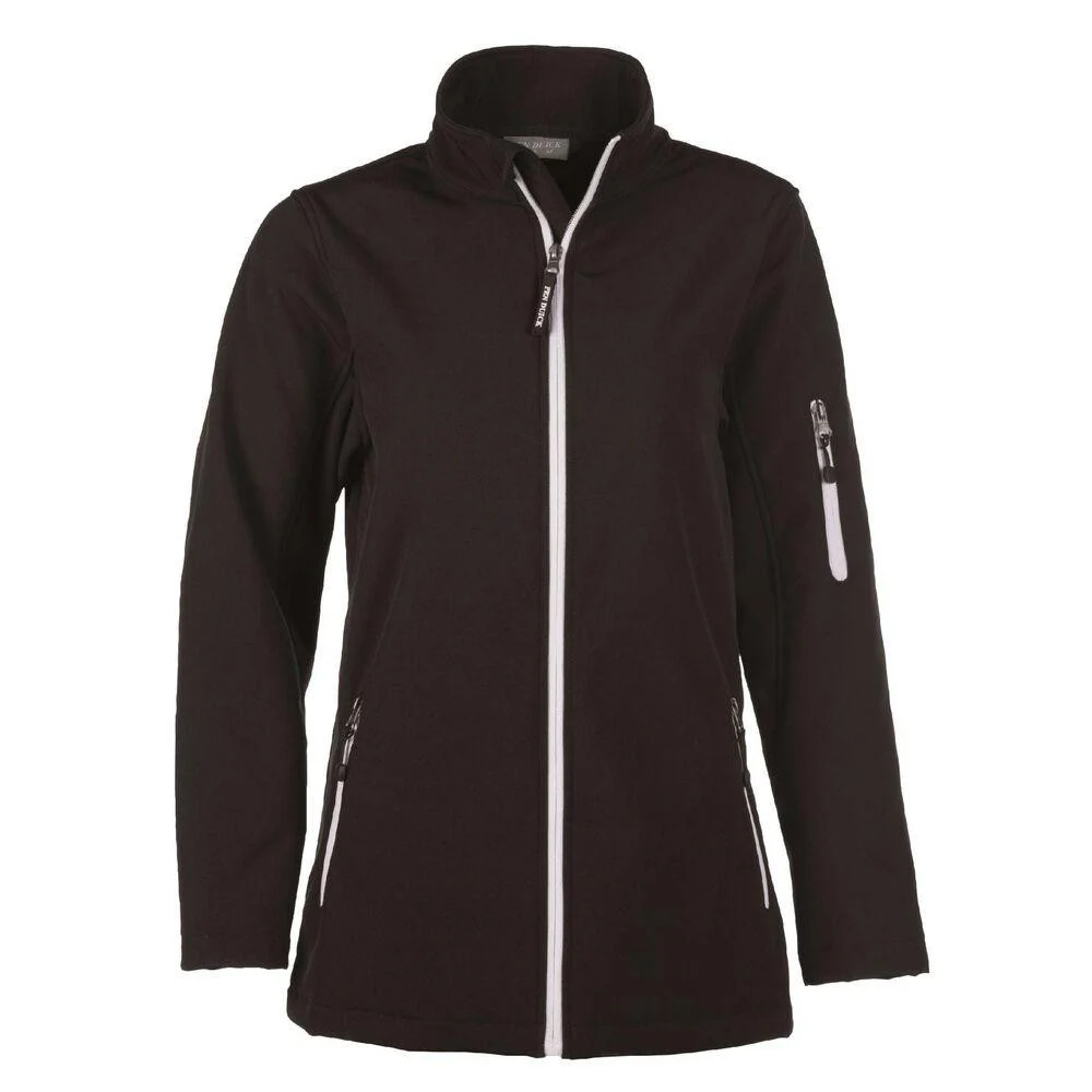 Pen Duick PK769 Atlantic Softshell Jas Dames – Black/White