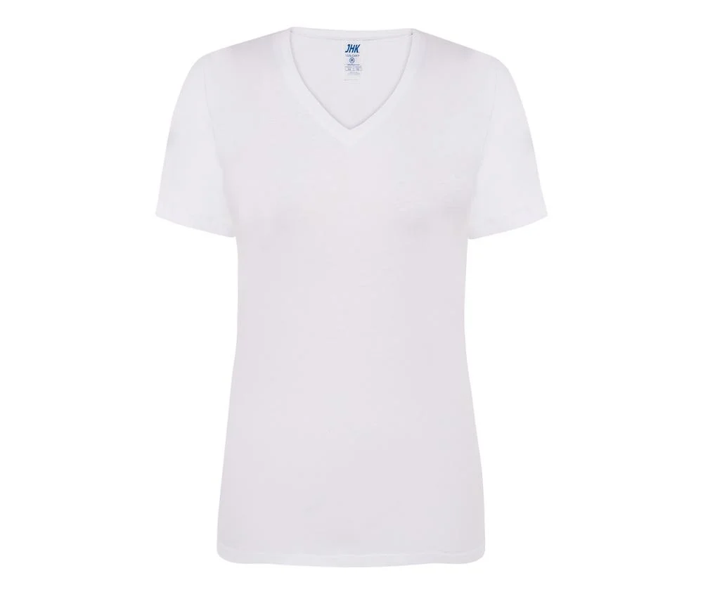 JHK JK158 V-hals T-shirt Dames 145 – White