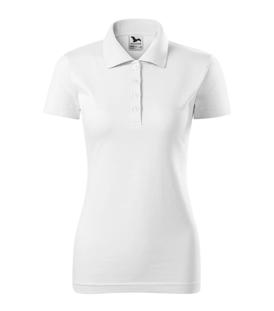 Malfini 223 Single Polo Dames – Wit