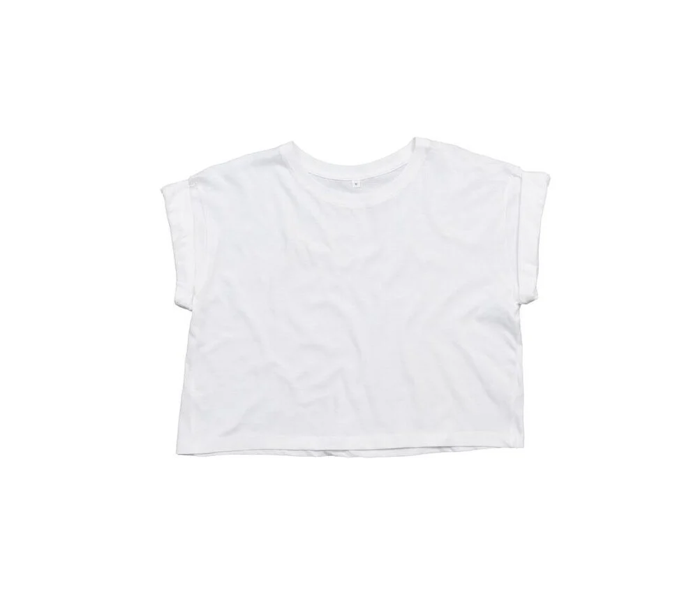 Mantis MT096 Biologisch Cropped T-shirt Dames – Wit