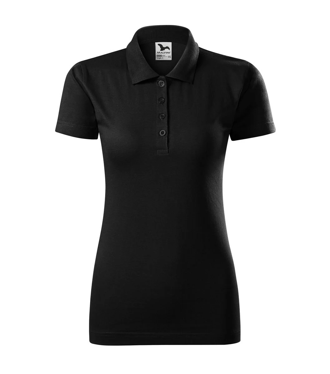 Malfini 223 Single Polo Dames – Zwart