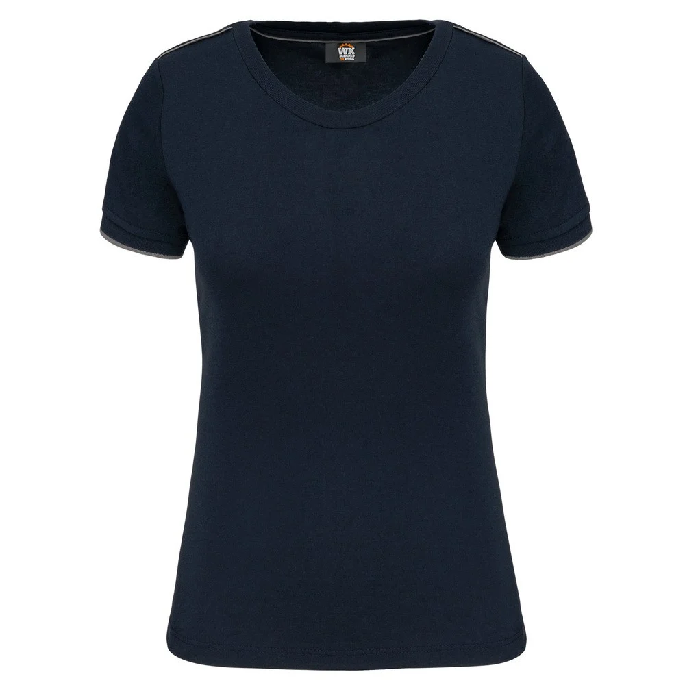 WK. Designed To Work WK3021 DayToDay T-shirt Dames – Marine / Zilver