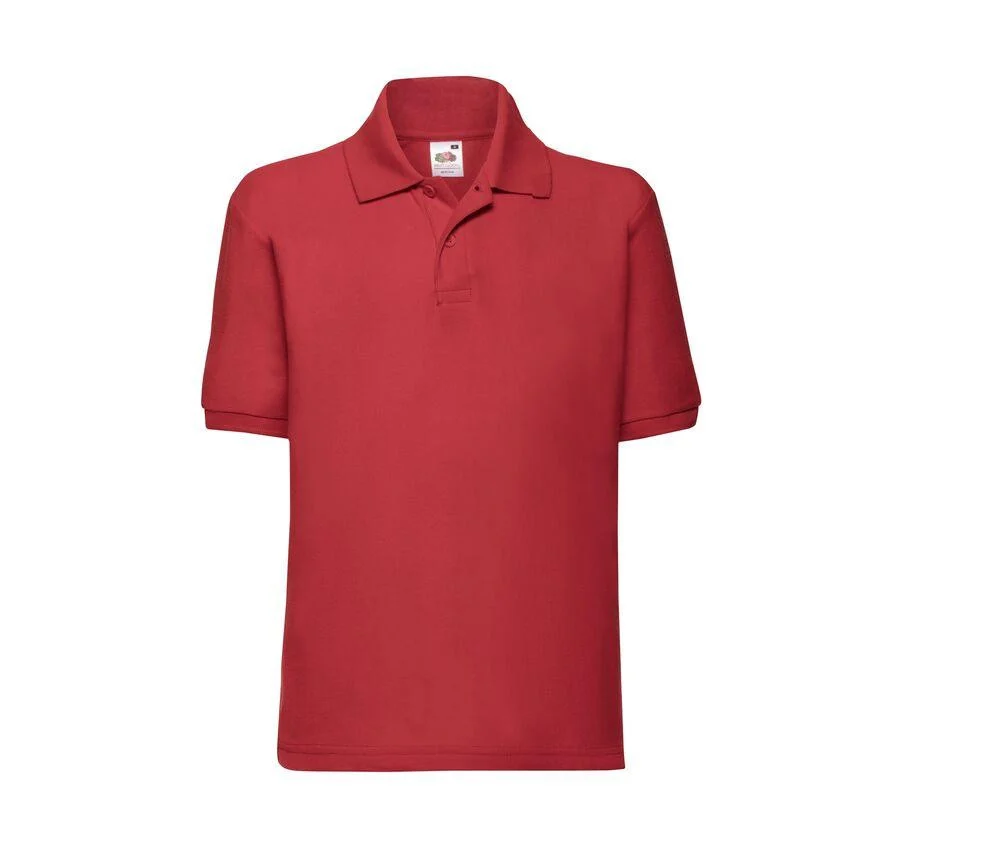 Fruit of the Loom SC3417 Kinderpolo – Red