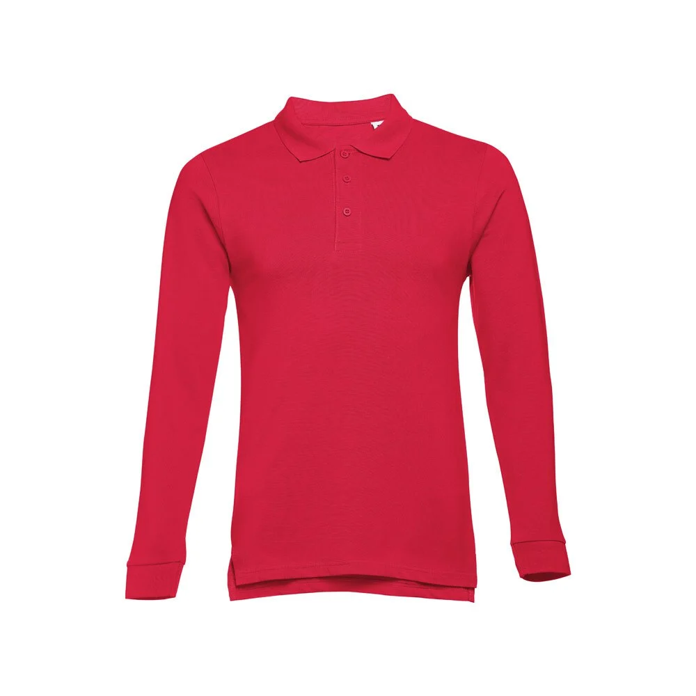 TH Clothes 30141 Polo Lange Mouwen Heren – Rood