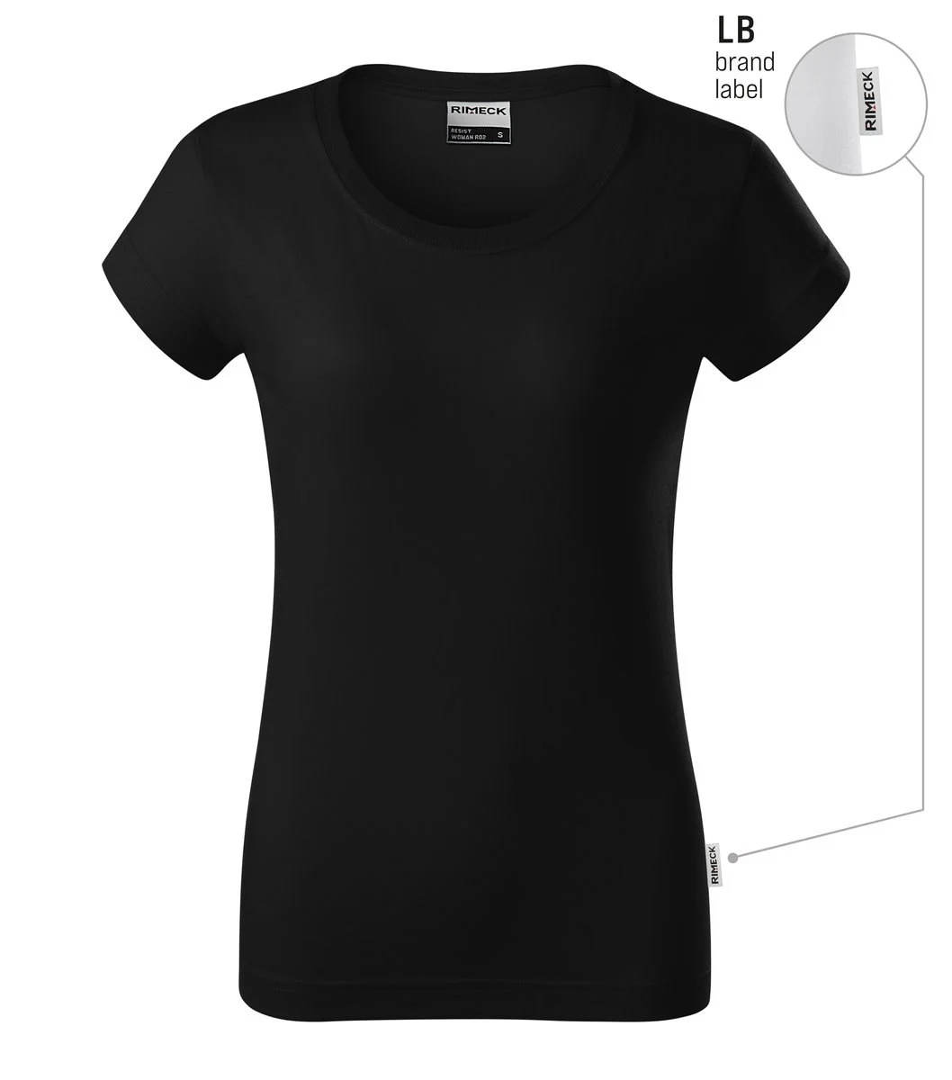Rimeck R02 Resist T-shirt Dames – zwart 01 (merklabel)