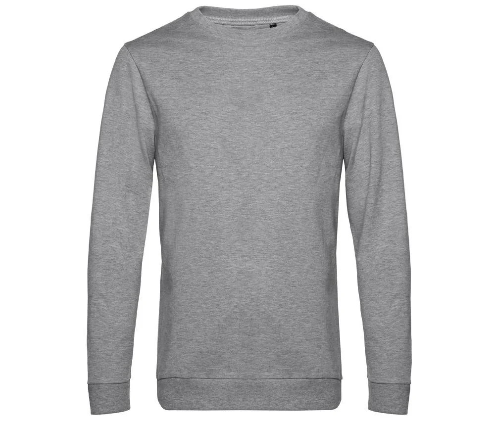 B&C BCU01W Sweater – Heather Grey
