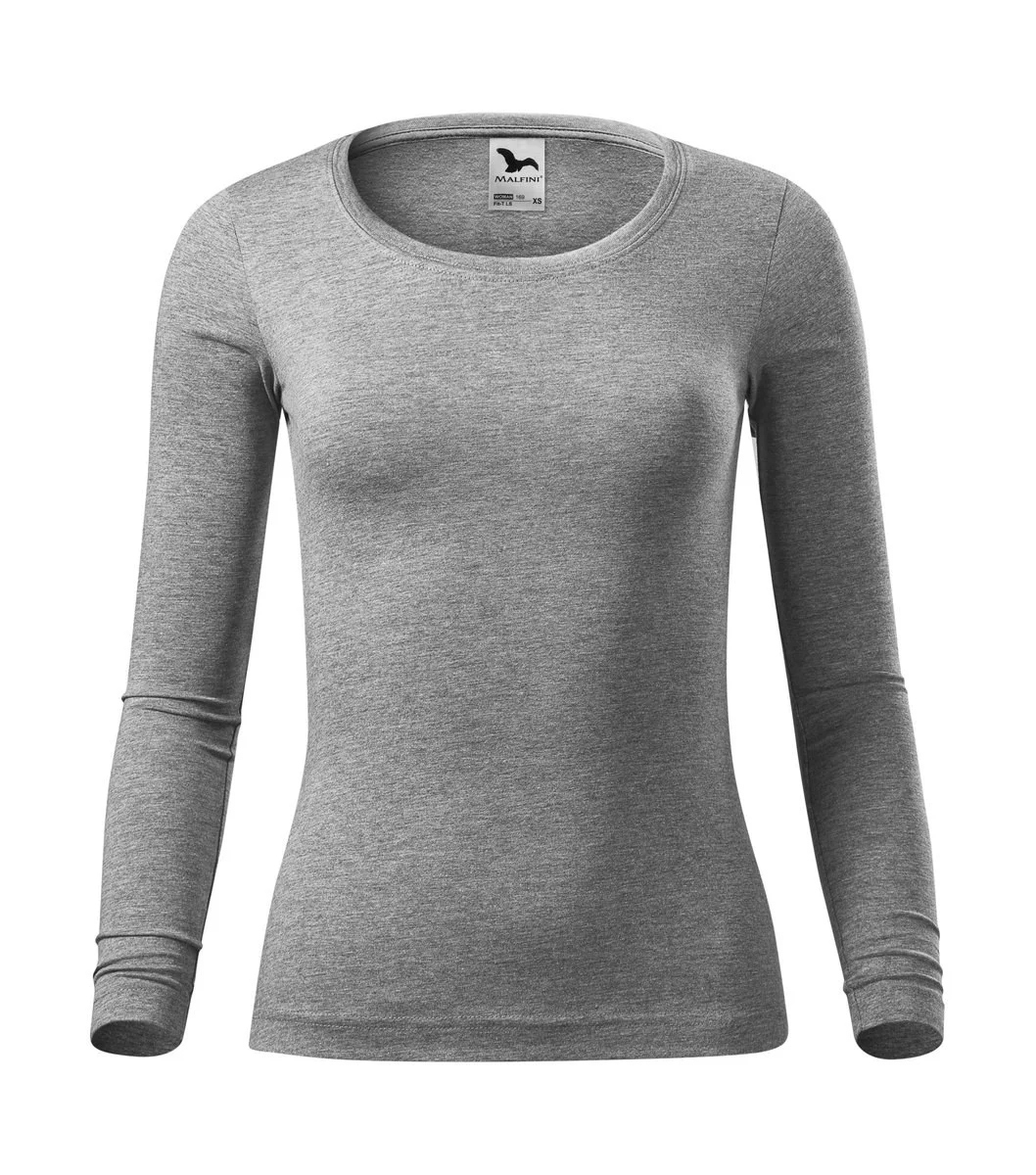 Malfini 169 T-shirt Lange Mouwen Dames – Donkerblauw grijs