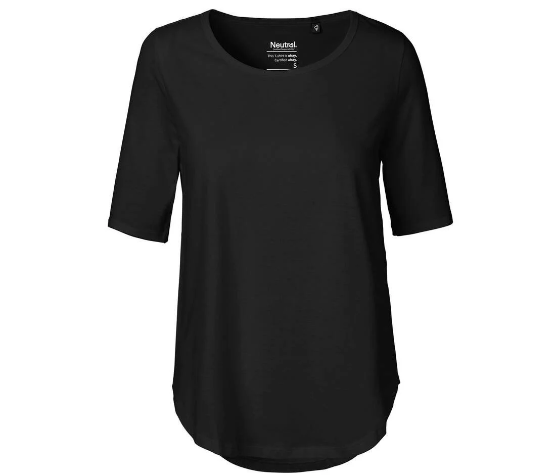 Neutral O81004 T-shirt Halflange Mouwen Dames – Black