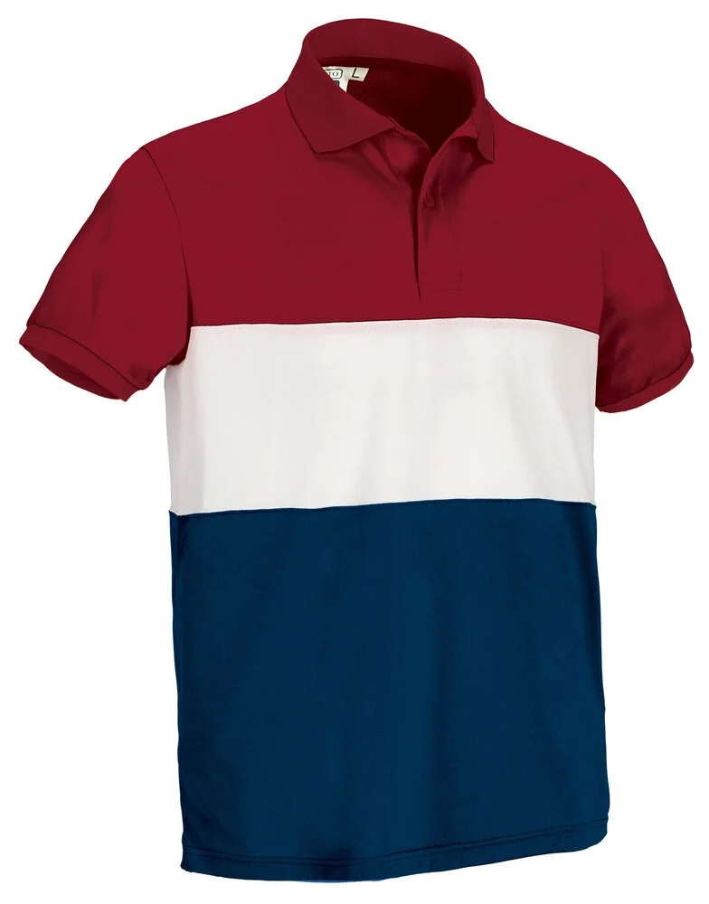 Valento POVAVAR Varsity Polo – lotto red-white-orion navy blue