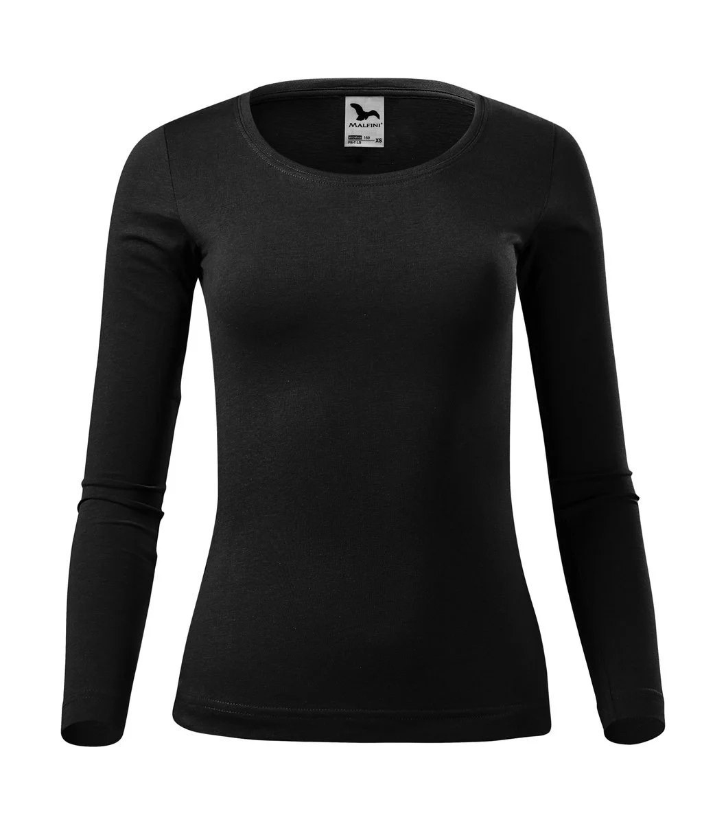 Malfini 169 T-shirt Lange Mouwen Dames – Zwart