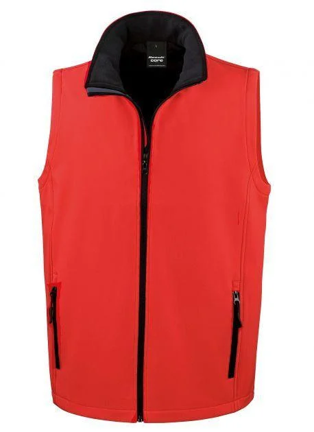 Result RS232 Softshell Bodywarmer Heren – Red/Black