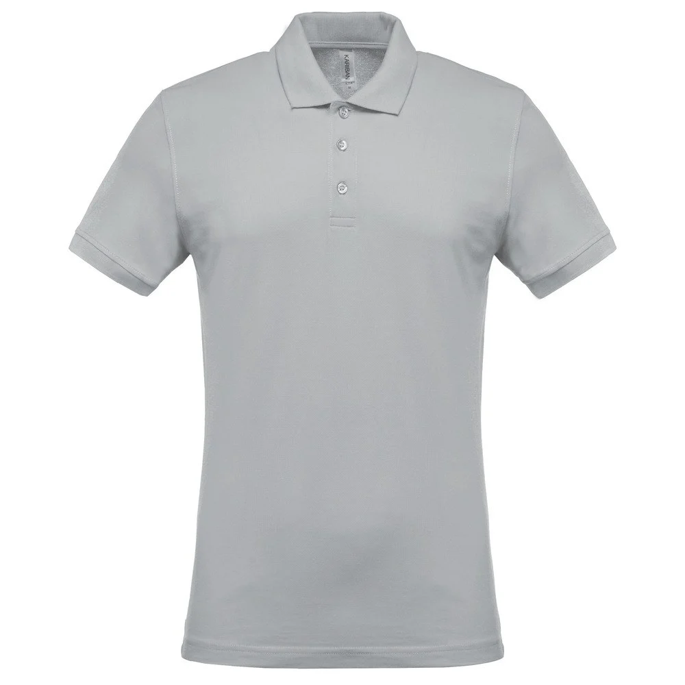Kariban K254 Polo Heren – Sneeuwgrijs