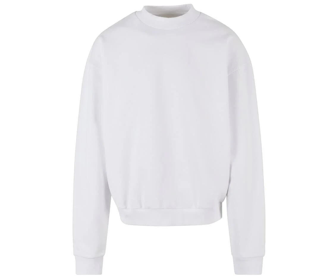 Build Your Brand BY205 Zwaar Katoenen T-shirt – White