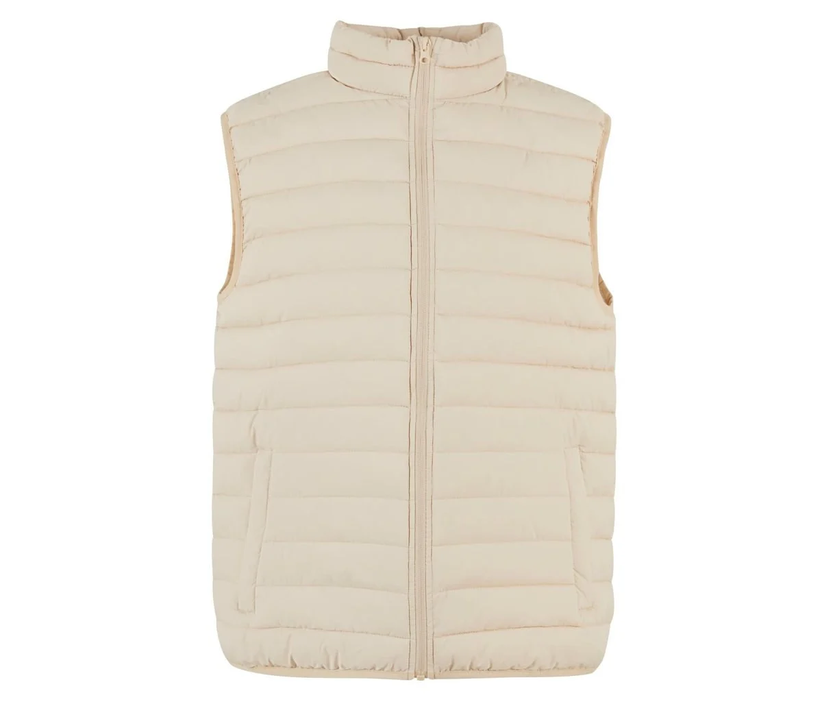New Morning Studios NM033 Light Puffer Gewatteerde Bodywarmer – Sand